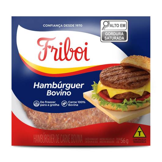 HAMBURGUER BOVINO GRANEL FRIBOI 56G                                                                                                                                                                     