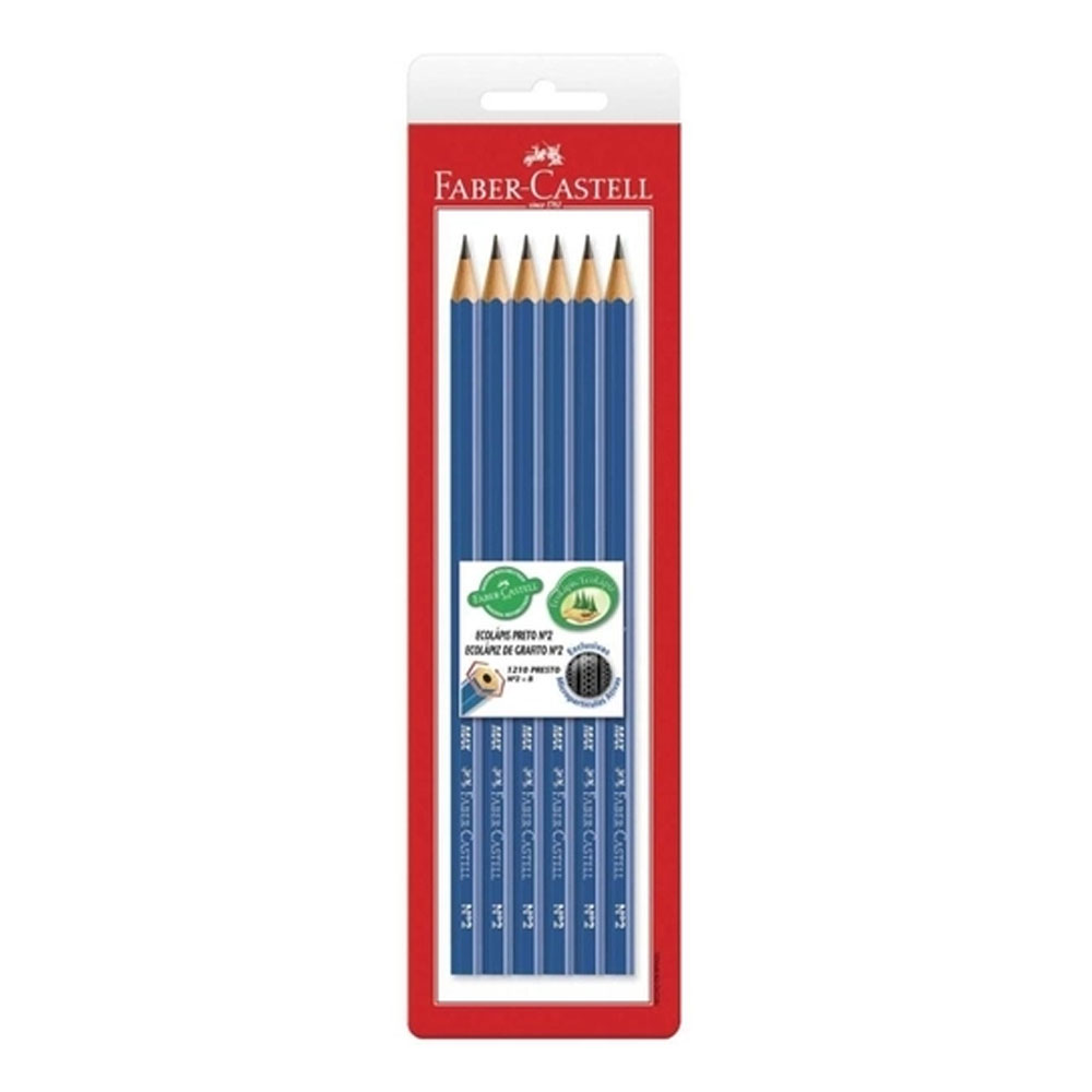 LAPIS PRETO 1210 MAX  AZUL SEXT BL C/6 FABER LAPIS PRETO 1210 MAX  AZUL SEXT BL C/6 FABER