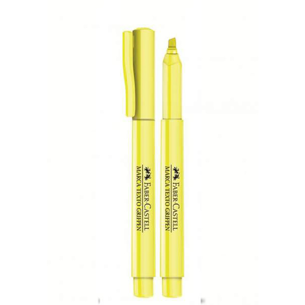 MARCA TEXTO GRIFPEN AMARELO BL FABER CASTELL                      MARCA TEXTO GRIFPEN AMARELO BL FABER CASTELL