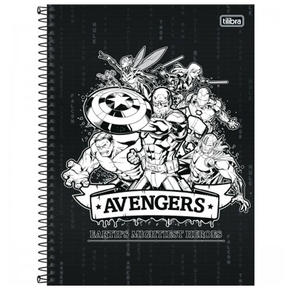 CADERNO AVENGERS ASSEMBLE 10 MATÉRIAS 160 FOLHAS - TILIBRA CADERNO AVENGERS ASSEMBLE 10 MATÉRIAS 160 FOLHAS - TILIBRA