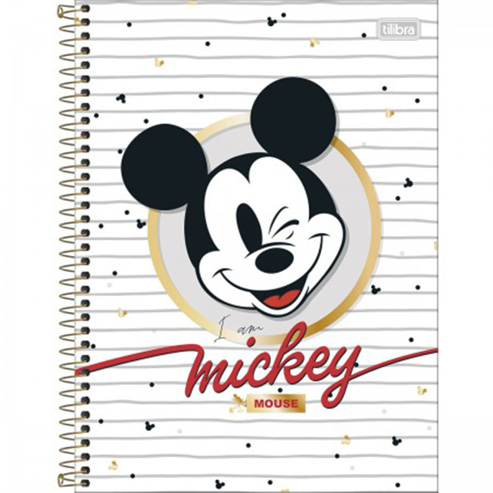 CADERNO 10 MATÉRIAS 160 FOLHAS MICKEY - TILIBRA CADERNO 10 MATÉRIAS 160 FOLHAS MICKEY - TILIBRA