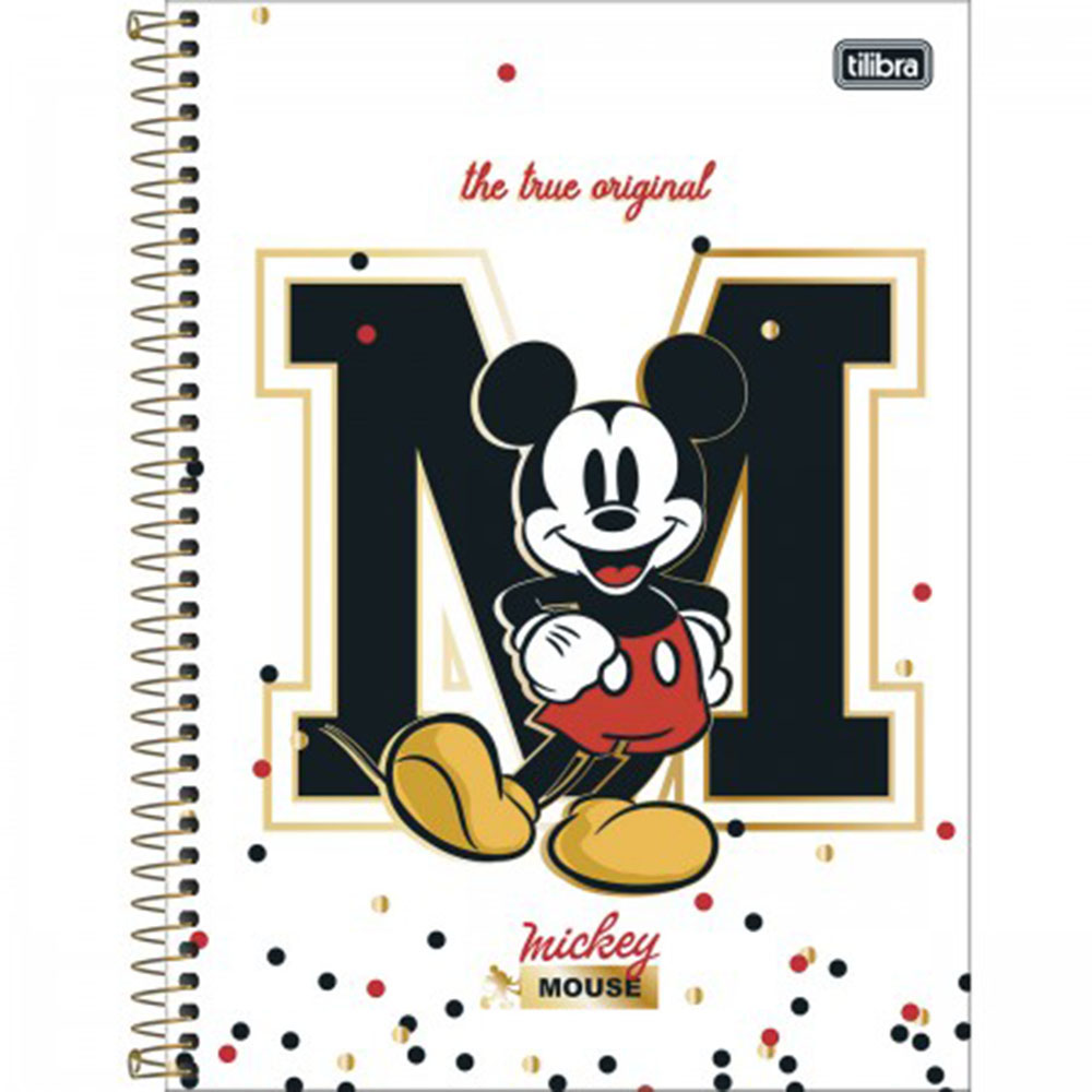 CADERNO 10 MATÉRIAS 160 FOLHAS MICKEY - TILIBRA CADERNO 10 MATÉRIAS 160 FOLHAS MICKEY - TILIBRA