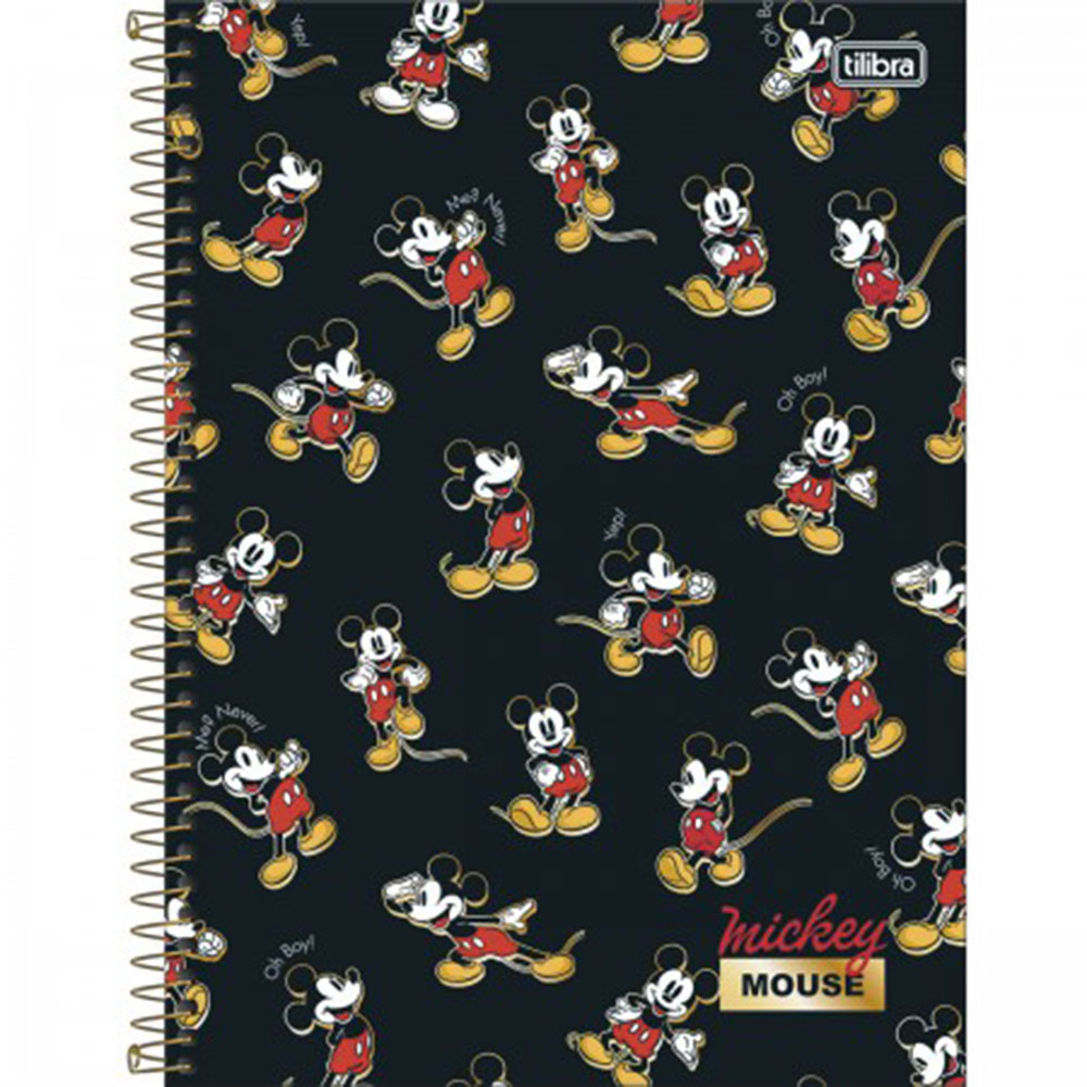 CADERNO 10 MATÉRIAS 160 FOLHAS MICKEY - TILIBRA CADERNO 10 MATÉRIAS 160 FOLHAS MICKEY - TILIBRA