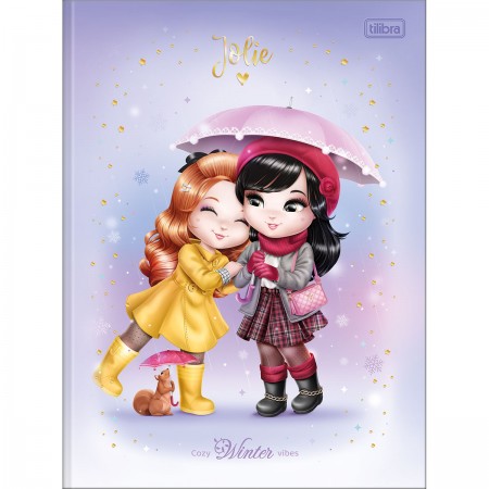 CADERNO BROCHURAO CAPA DURA UNIVERSITÁRIO JOLIE 80FL TILIBRA  CADERNO BROCHURAO CAPA DURA UNIVERSITÁRIO JOLIE 80FL TILIBRA