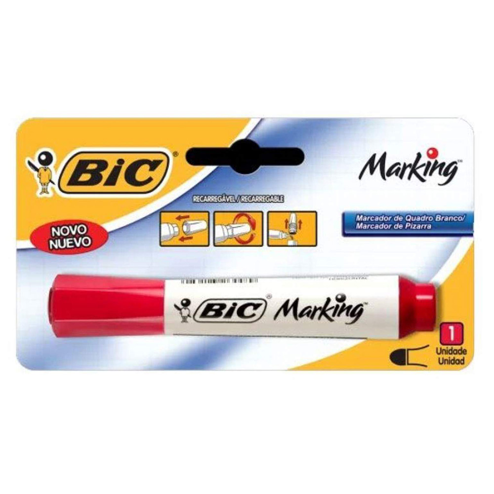 MARCADOR PARA QUADRO RECARREGÁVEL VERMELHO BLISTER BIC            MARCADOR PARA QUADRO RECARREGÁVEL VERMELHO BLISTER BIC