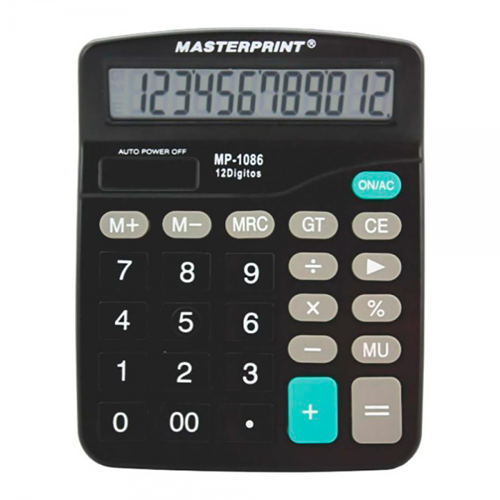 CALCULADORA DE MESA 12 DÍGITOS MP1086 MASTERPRINT CALCULADORA DE MESA 12 DÍGITOS MP1086 MASTERPRINT