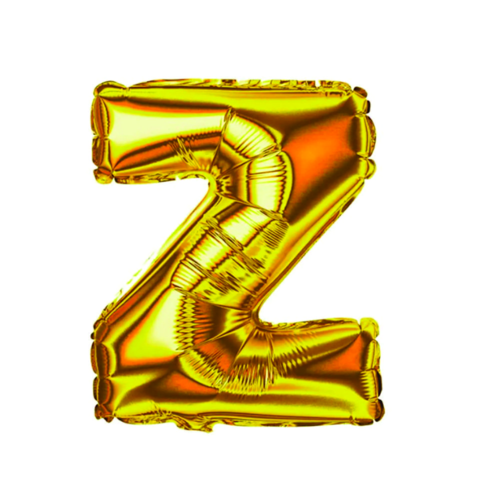 BALÃO N°16 40CM METAL DOURADO LETRA Z GALA BALÃO N°16 40CM METAL DOURADO LETRA Z GALA