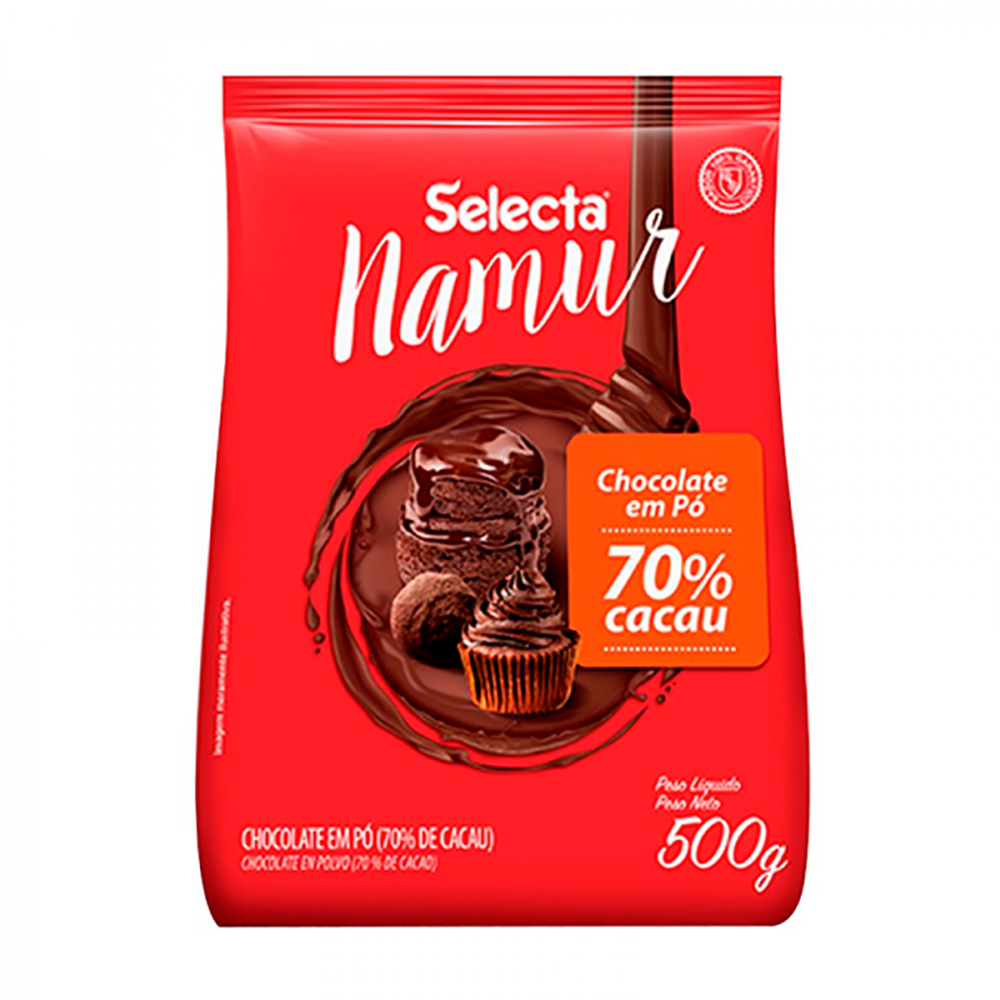 CHOCOLATE EM PO 70% CACAU 500G NAMUR SELECTA                 CHOCOLATE EM PO 70% CACAU 500G NAMUR SELECTA