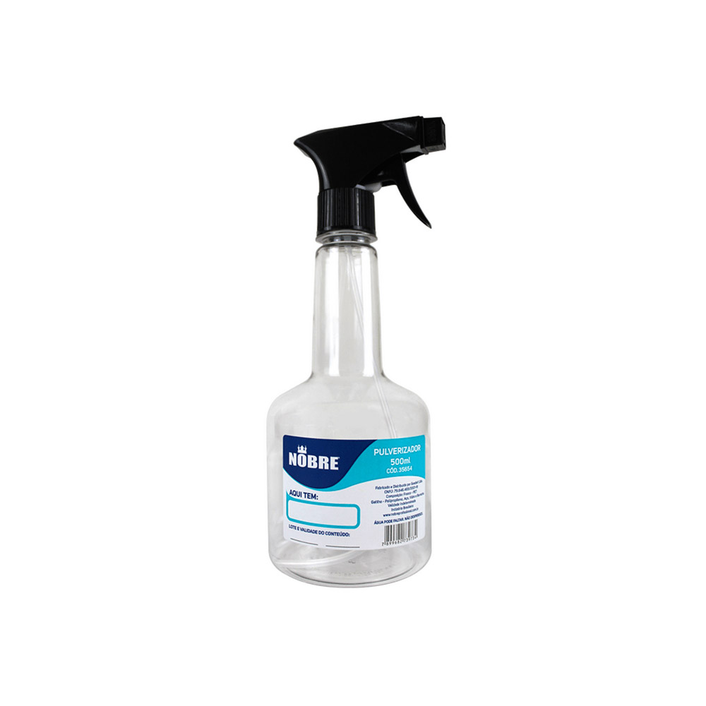 PULVERIZADOR PET TRANSPARENTE 500ML - NOBRE PULVERIZADOR PET TRANSPARENTE 500ML - NOBRE