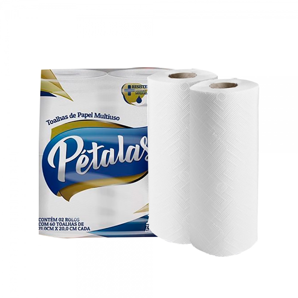 PAPEL TOALHA PÉTALAS COM 2 ROLOS                                     PAPEL TOALHA PÉTALAS COM 2 ROLOS