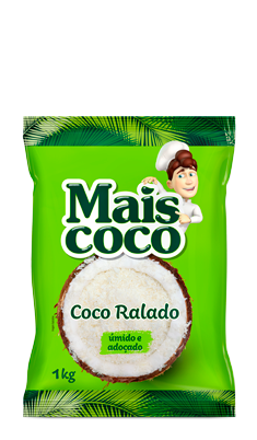 COCO RALADO UMIDO E ADOCICADO MAIS COCO 1KG | Queiroz