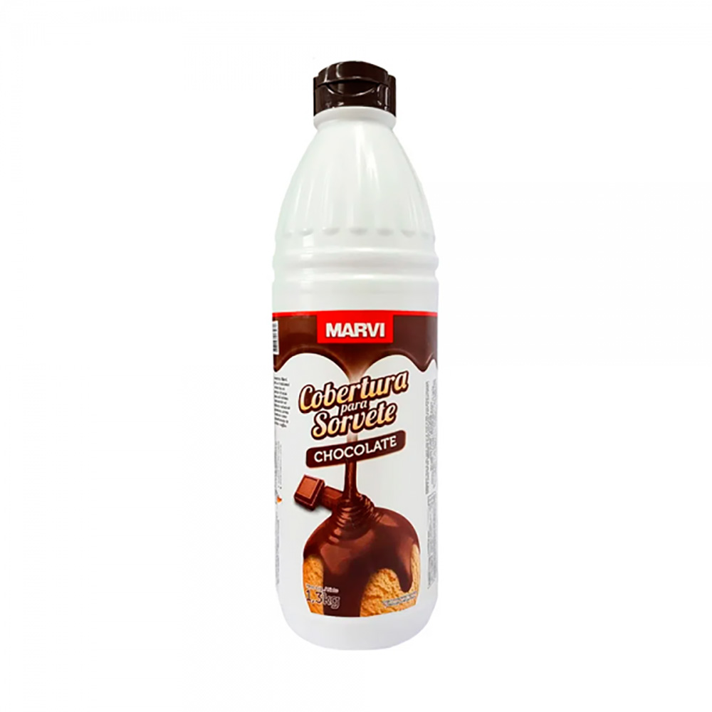 COBERTURA P/ SORVETE CHOCOLATE 1,3KG - MARVI 