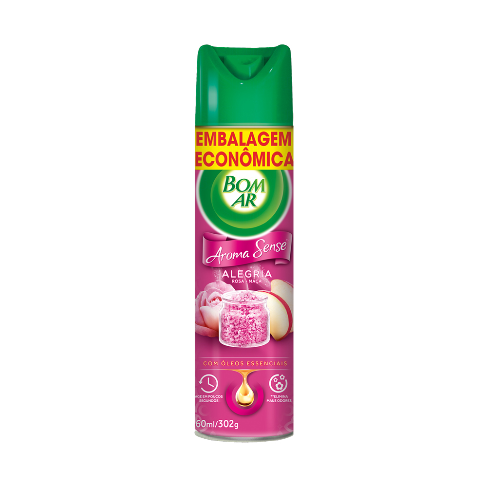 PURIFICADOR AMBIENTE BOM AR AERO ALEGRIA EMBALAGEM ECONÔMICA 360ML<br> PURIFICADOR AMBIENTE BOM AR AERO ALEGRIA EMBALAGEM ECONÔMICA 360ML<br>