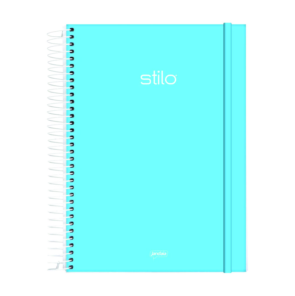 CADERNO UNIVERSITÁRIO 1 MATÉRIA ESPIRAL PP 80FLS STILO AZUL PASTEL JANDAIA CADERNO UNIVERSITÁRIO 1 MATÉRIA ESPIRAL PP 80FLS STILO AZUL PASTEL JANDAIA