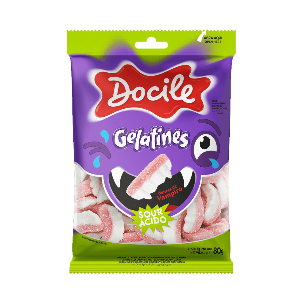DENTES DE VAMPIRO CITRICOS DOCILE 80G  DENTES DE VAMPIRO CITRICOS DOCILE 80G