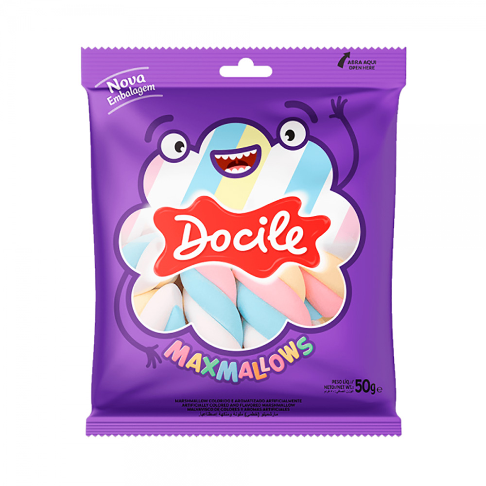 MAXMALLOWS TWIST COLOR BAUNILHA DOCILE 50G MAXMALLOWS TWIST COLOR BAUNILHA DOCILE 50G