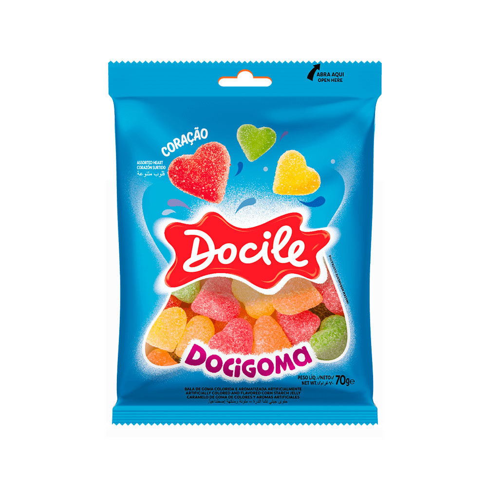 CORACAO SORTIDO DOCILE 70G                                                                                                                                                                     <br> CORACAO SORTIDO DOCILE 70G                                                                                                                                                                     <br>