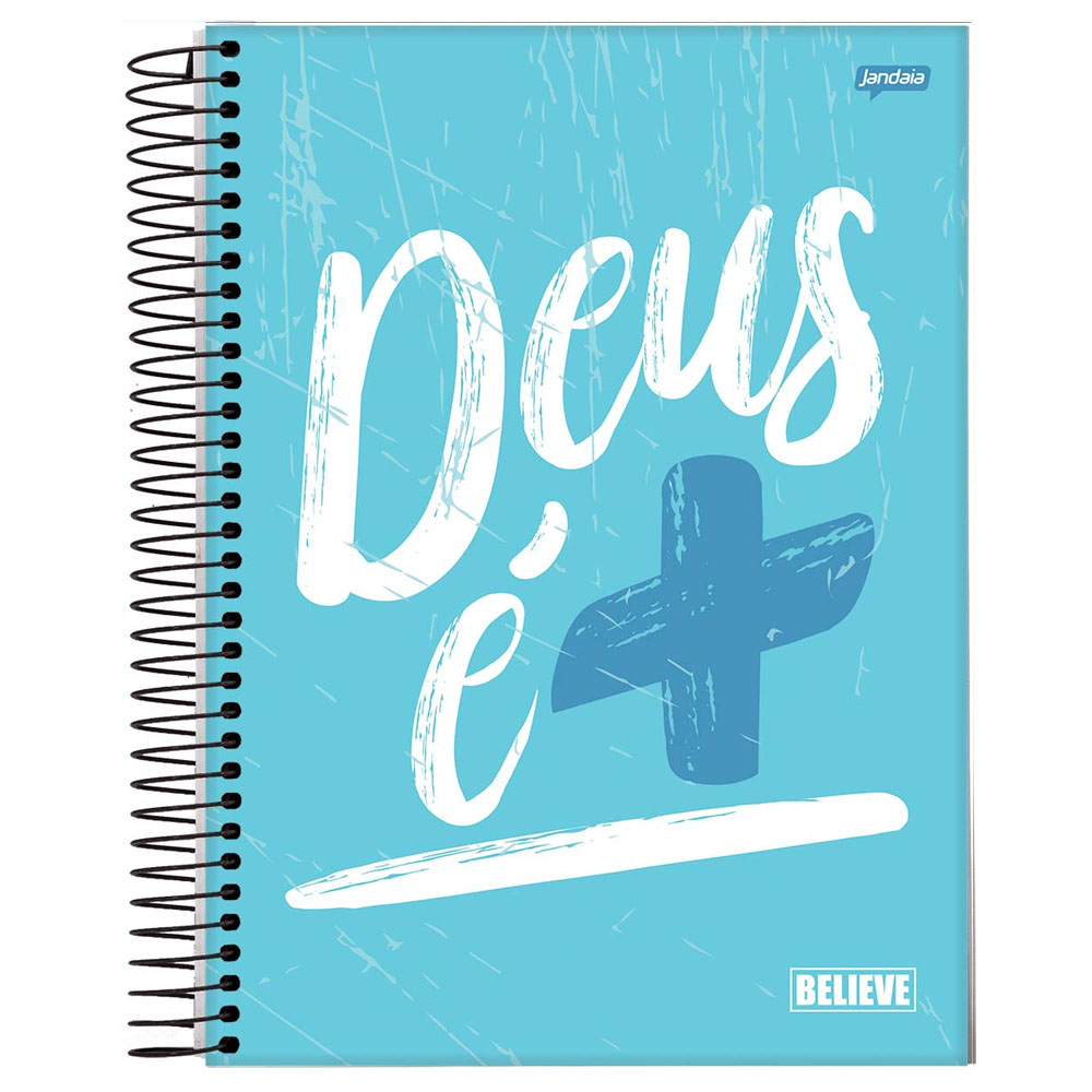 CADERNO UNIVERSITÁRIO 20 MATÉRIAS CAPA DURA 320 FOLHAS BELIEVE - JANDAIA <br> CADERNO UNIVERSITÁRIO 20 MATÉRIAS CAPA DURA 320 FOLHAS BELIEVE - JANDAIA <br>