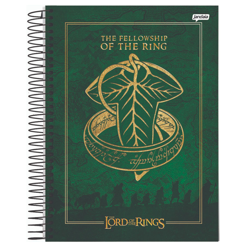 CADERNO UNIVERSITÁRIO 10 MATÉRIAS CAPA DURA 160 FOLHAS SENHOR DOS ANÉIS - JANDAIA <br> CADERNO UNIVERSITÁRIO 10 MATÉRIAS CAPA DURA 160 FOLHAS SENHOR DOS ANÉIS - JANDAIA <br>
