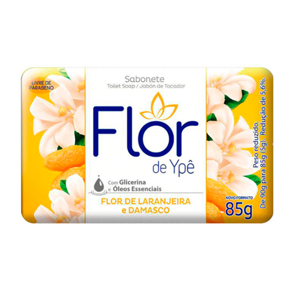 SABONETE FLOR DE YPE - FLOR DE LARANJEIRA E DAMASCO 85G                                                                                                                                                        SABONETE FLOR DE YPE - FLOR DE LARANJEIRA E DAMASCO 85G