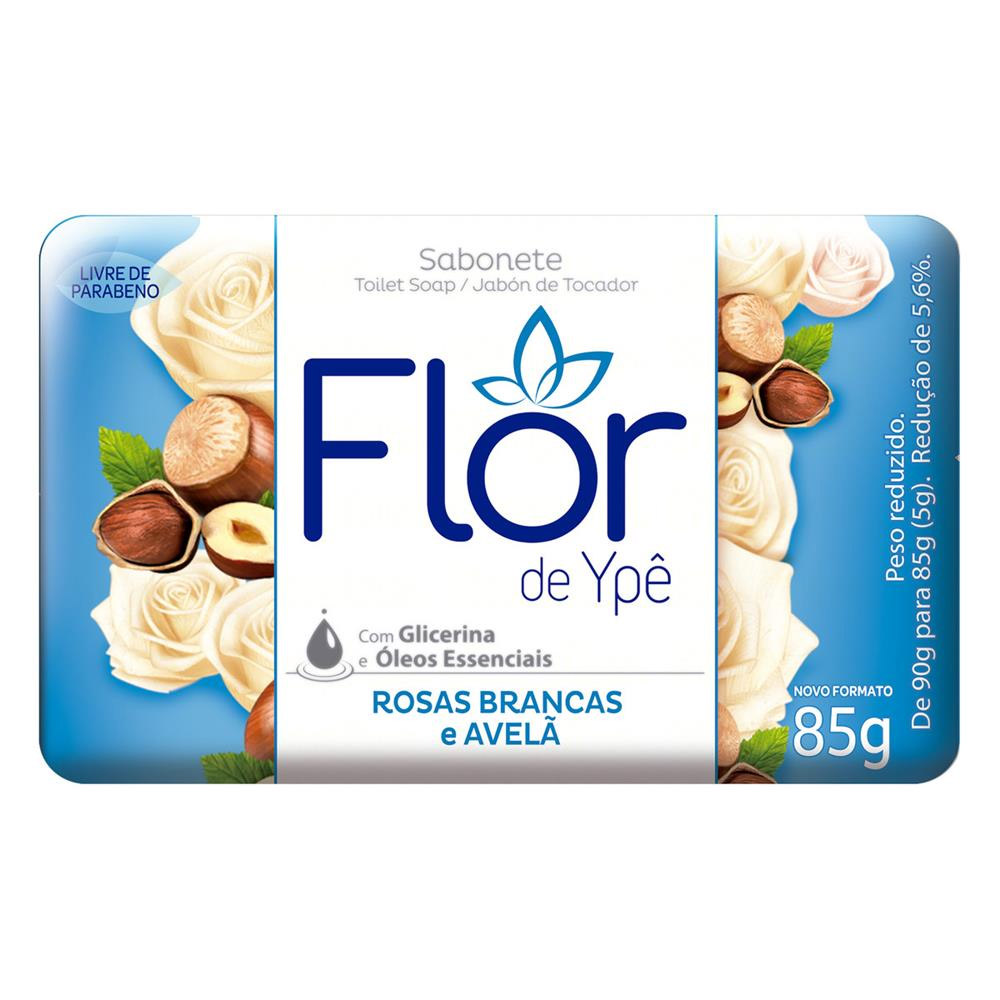 SABONETE FLOR DE YPE ROSAS BRANCAS E AVELA 85G                                                                                                                                                           SABONETE FLOR DE YPE ROSAS BRANCAS E AVELA 85G