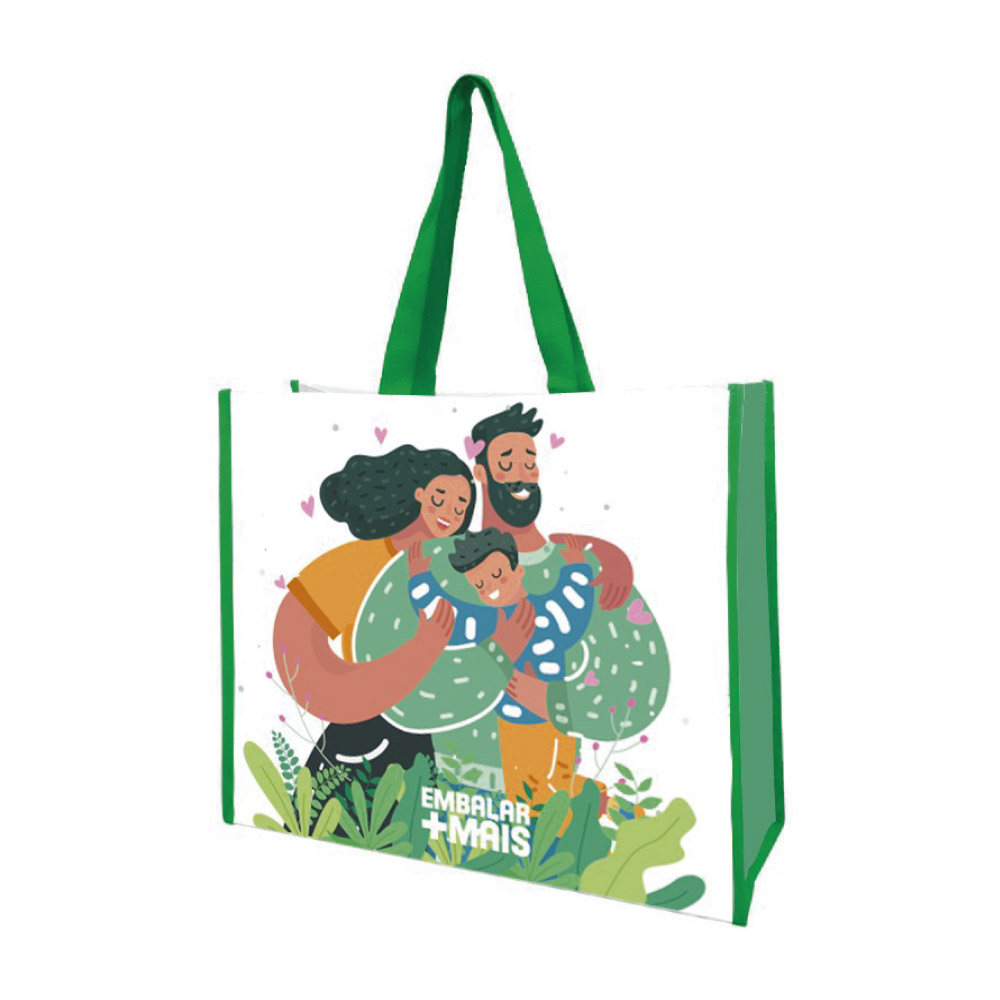 SACOLA DE RAFIA TEMA FAMILIA - EMBALAR MAIS SACOLA DE RAFIA TEMA FAMILIA - EMBALAR MAIS