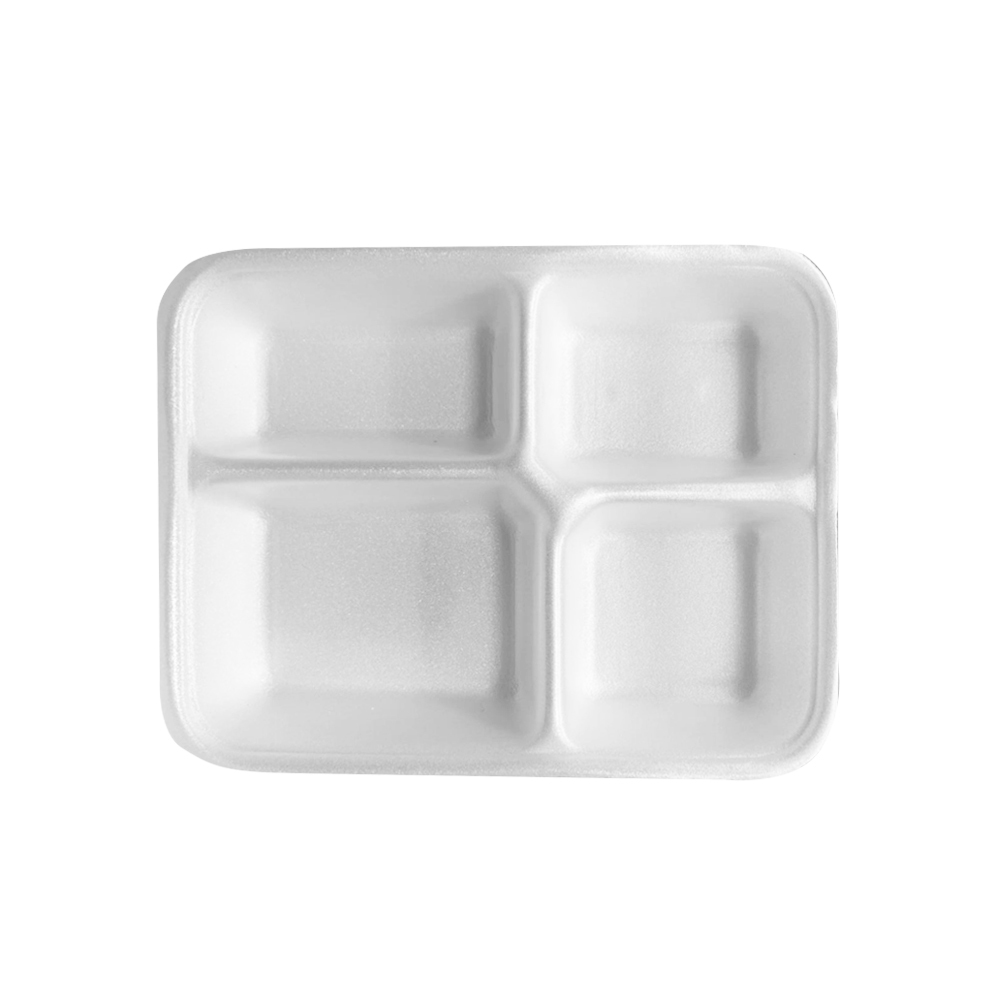 BASE BANDEJA 4 DIVISORIAS PT-110 EPS 1100ML FARDO C/50 UN - COPOBRAS  BASE BANDEJA 4 DIVISORIAS PT-110 EPS 1100ML FARDO C/50 UN - COPOBRAS