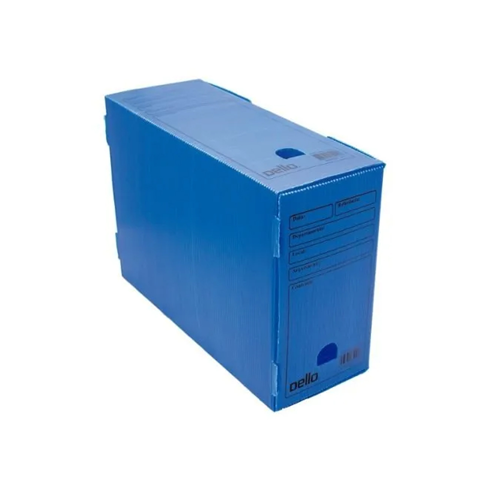 Caixa Arquivo Morto Azul PoliDello Ofício - Dello<br> Caixa Arquivo Morto Azul PoliDello Ofício - Dello<br>