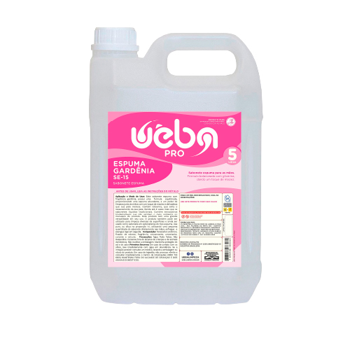 SABONETE ESPUMA GARDENIA 5L - UEBA   SABONETE ESPUMA GARDENIA 5L - UEBA