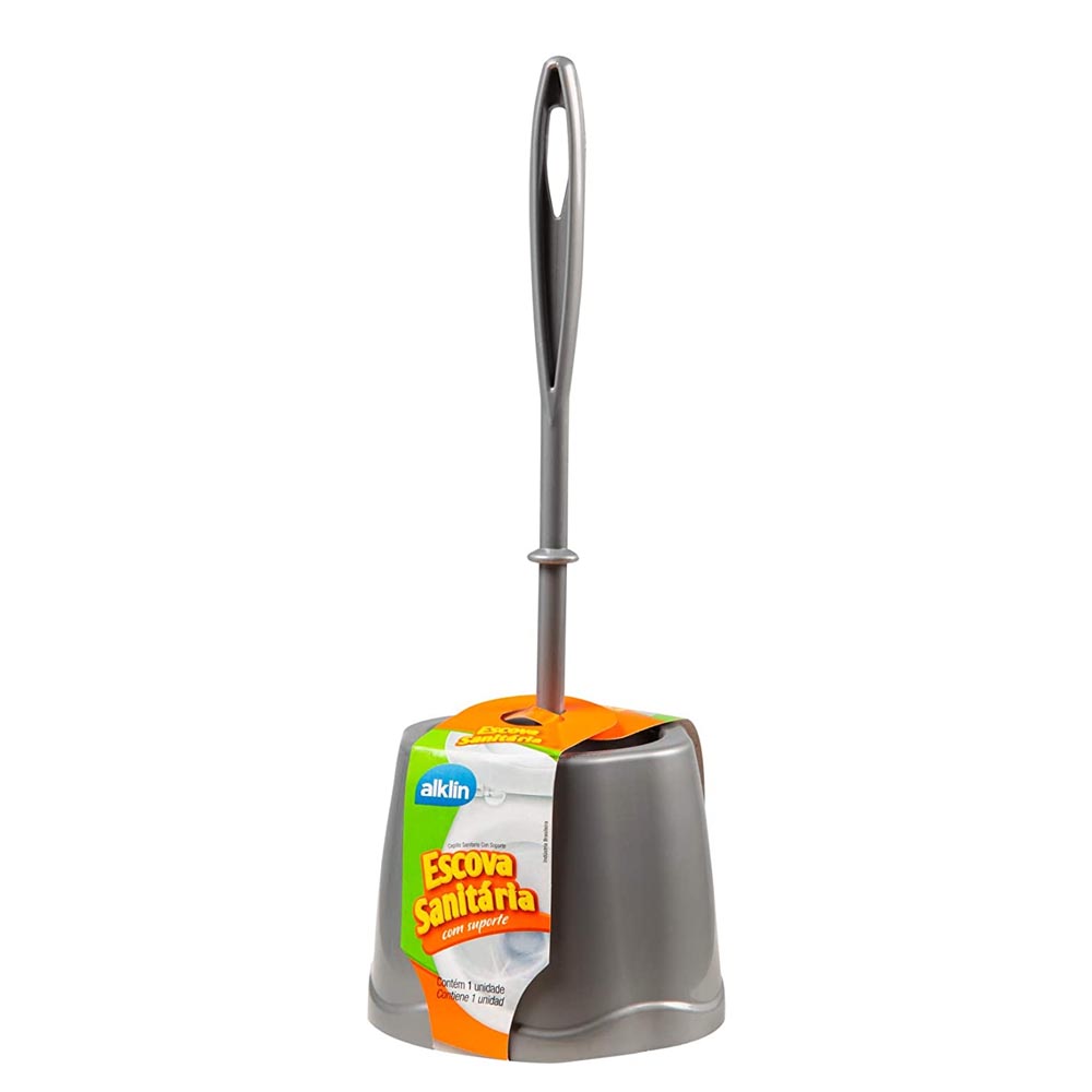ESCOVA SANITARIA COM SUPORTE - ALKLIN  ESCOVA SANITARIA COM SUPORTE - ALKLIN