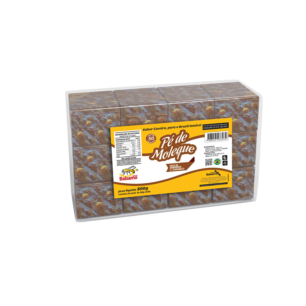 PE DE MOLEQUE CROCANTE ROCKITOS C/50 -  BALSAMO