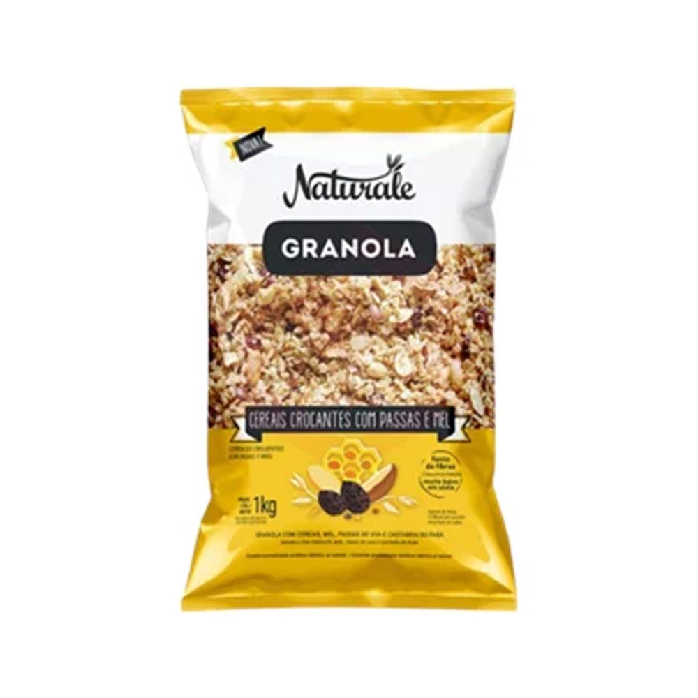 CEREAL CROCANTE GRANOLA PASSAS E MEL NATURALE 1KG                                                                                                                                                            CEREAL CROCANTE GRANOLA PASSAS E MEL NATURALE 1KG
