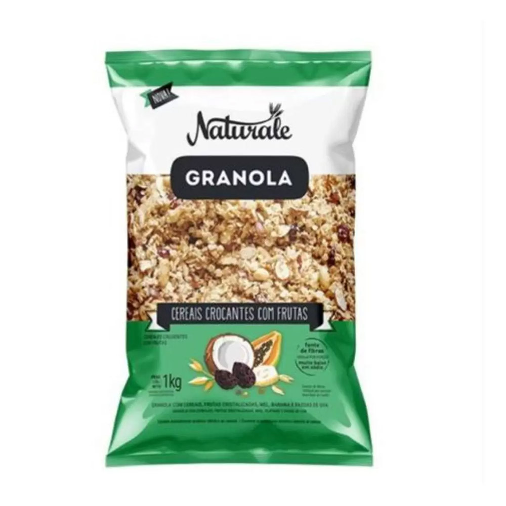 CEREAL CROCANTE GRANOLA CEREAIS E FRUTAS NATURALE 1KG                                                                                                                                                        CEREAL CROCANTE GRANOLA CEREAIS E FRUTAS NATURALE 1KG