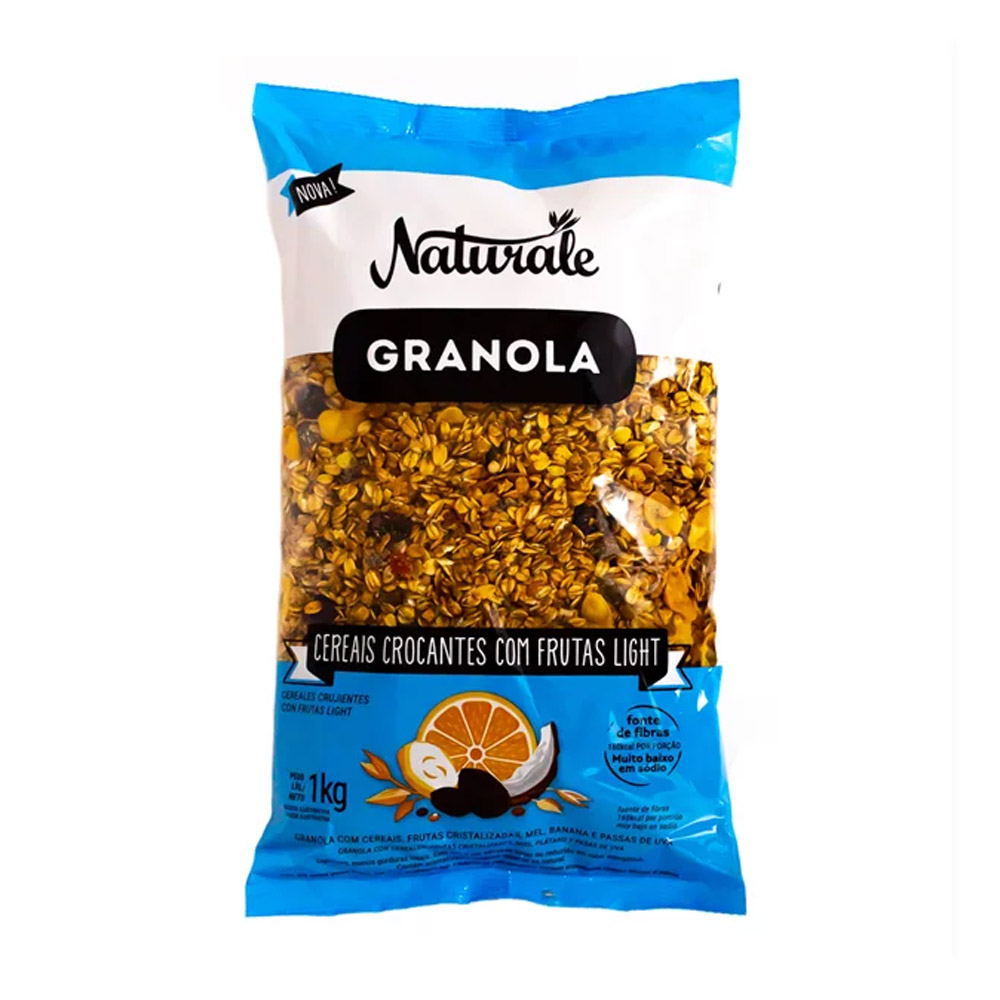 CEREAL CROCANTE GRANOLA FRUTAS LIGHT 1KG - NATURALE                                                                                                                                                           CEREAL CROCANTE GRANOLA FRUTAS LIGHT 1KG - NATURALE