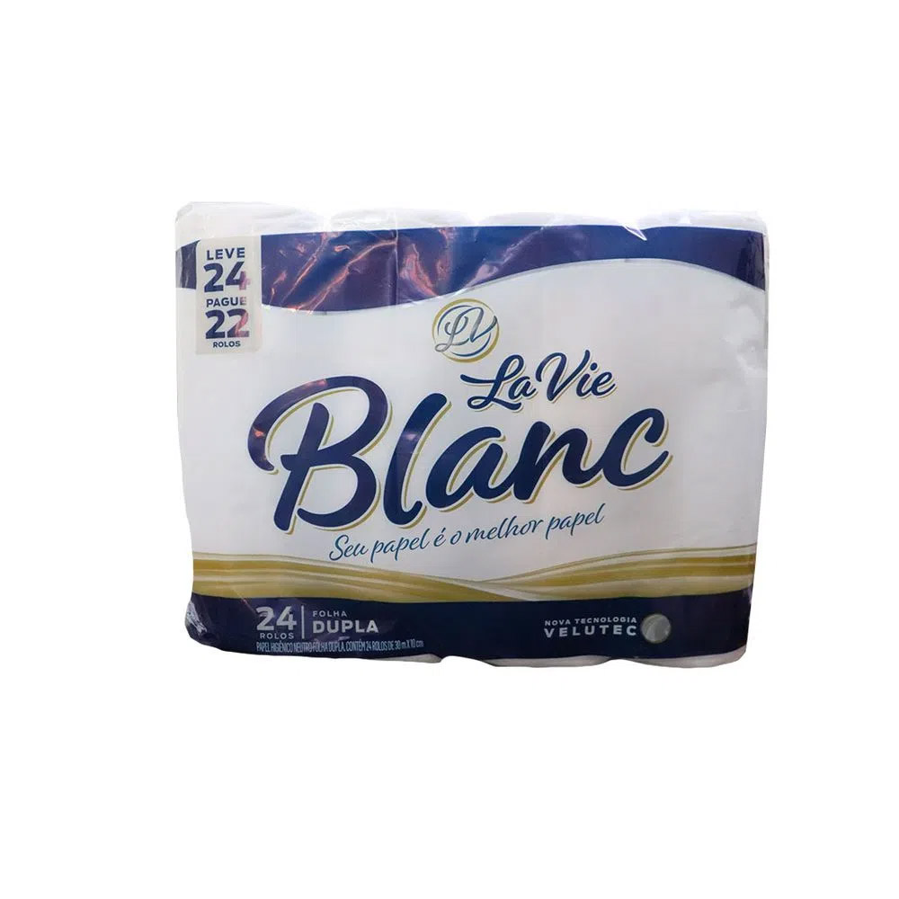 PAPEL HIGIENICO LA VIE BLANC NEUTRO LEVE 24 PAGUE 22  PAPEL HIGIENICO LA VIE BLANC NEUTRO LEVE 24 PAGUE 22
