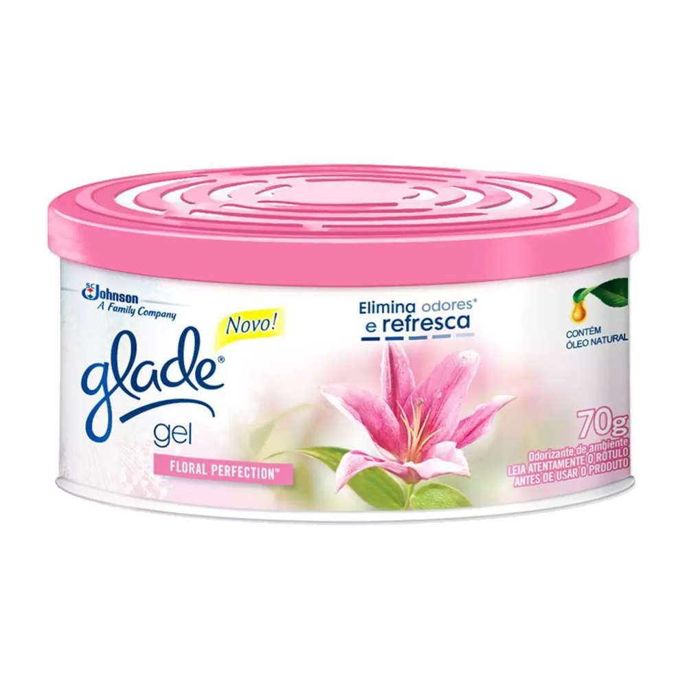 PURIFICADOR DE AMBIENTE GLADE EM GEL FLORAL 70G PURIFICADOR DE AMBIENTE GLADE EM GEL FLORAL 70G