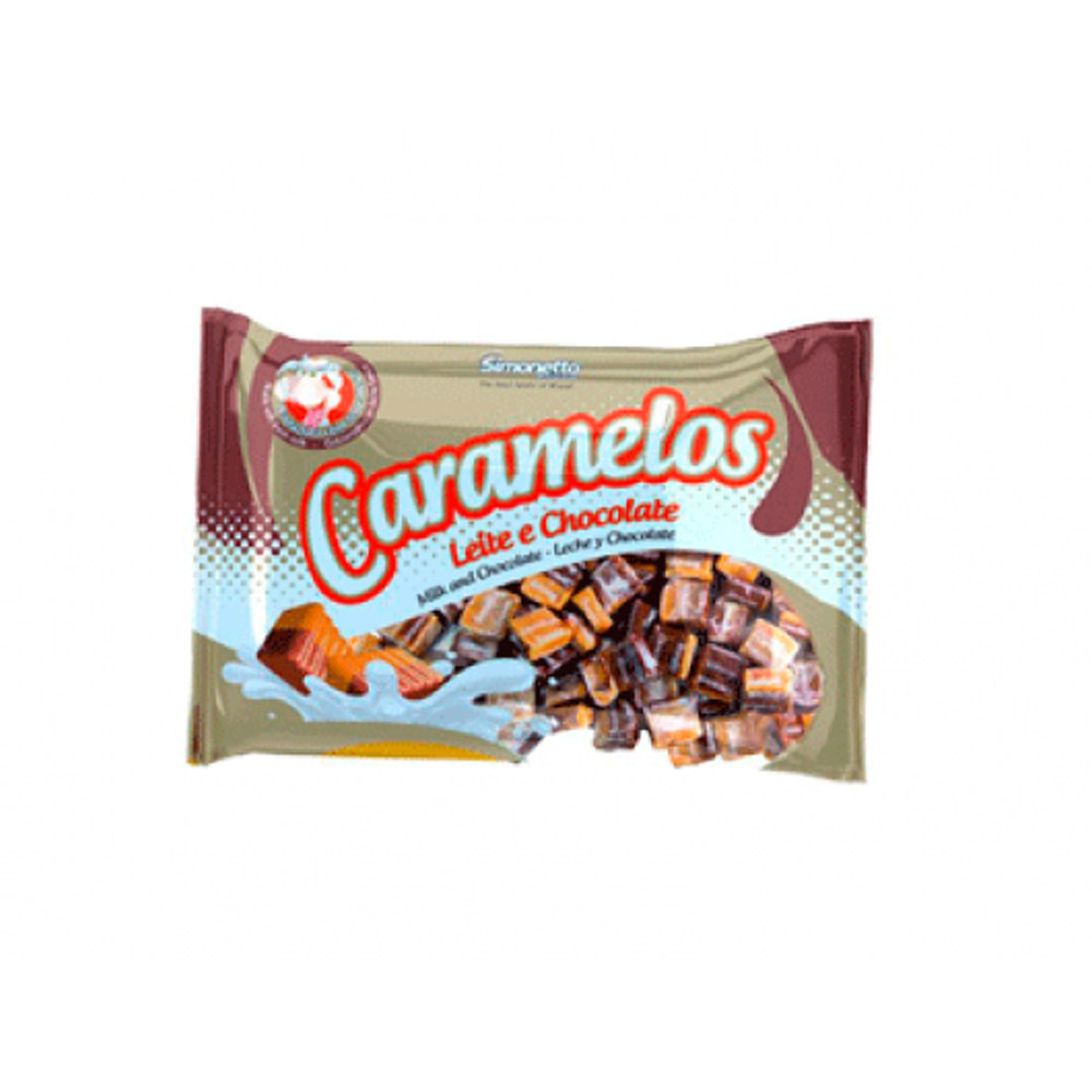 CARAMELO LEITE E CHOCOLATE SIMONETTO 600G CARAMELO LEITE E CHOCOLATE SIMONETTO 600G