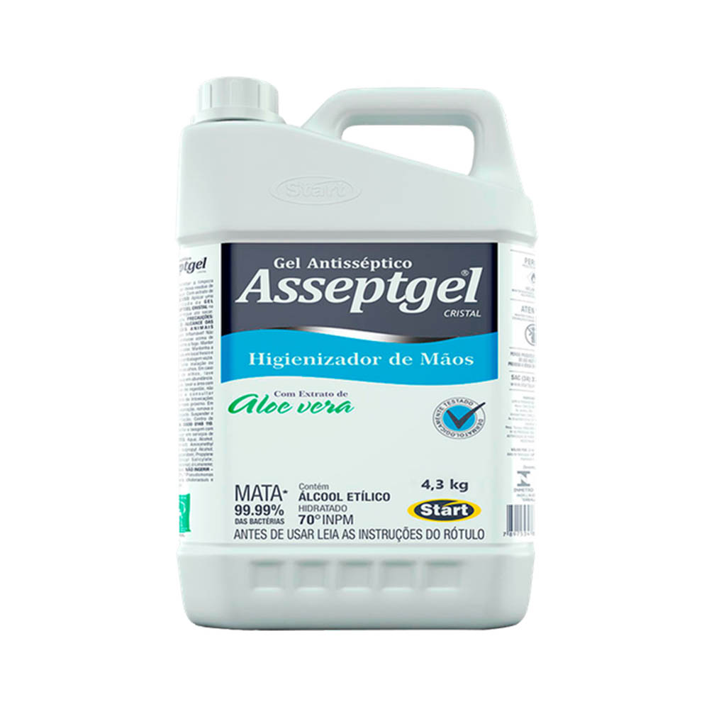 GEL ANTISSEPTICO ASSEPTGEL CRISTAL ALOE VERA 4,3KG GEL ANTISSEPTICO ASSEPTGEL CRISTAL ALOE VERA 4,3KG