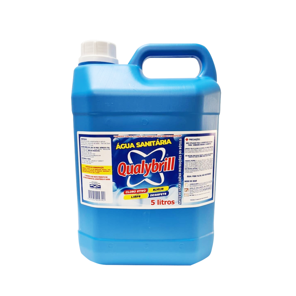 ÁGUA SANITÁRIA QUALYBRILL 5L ÁGUA SANITÁRIA QUALYBRILL 5L