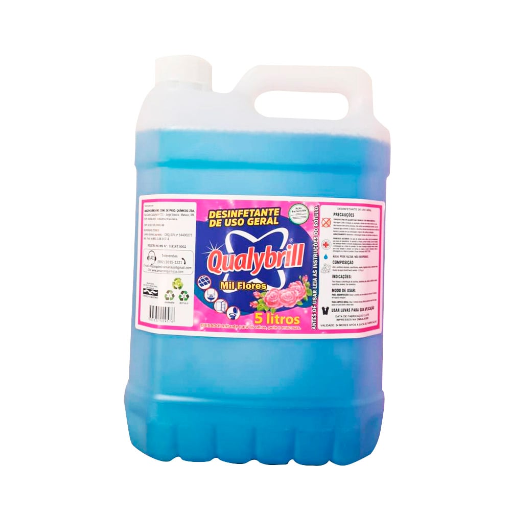 DESINFETANTE MIL FLORES QUALYBRILL 5L DESINFETANTE MIL FLORES QUALYBRILL 5L