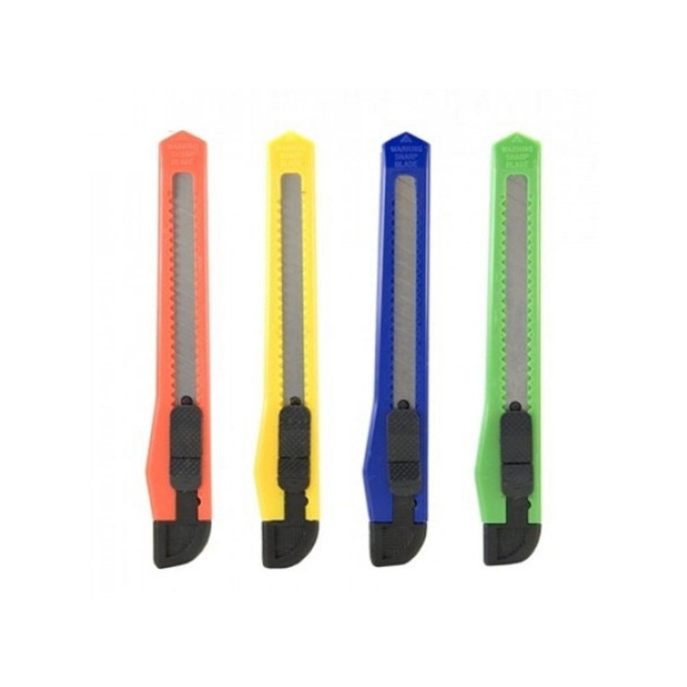 ESTILETE PLÁSTICO ESTREITO 9MM SORTIDO - BRW ESTILETE PLÁSTICO ESTREITO 9MM SORTIDO - BRW