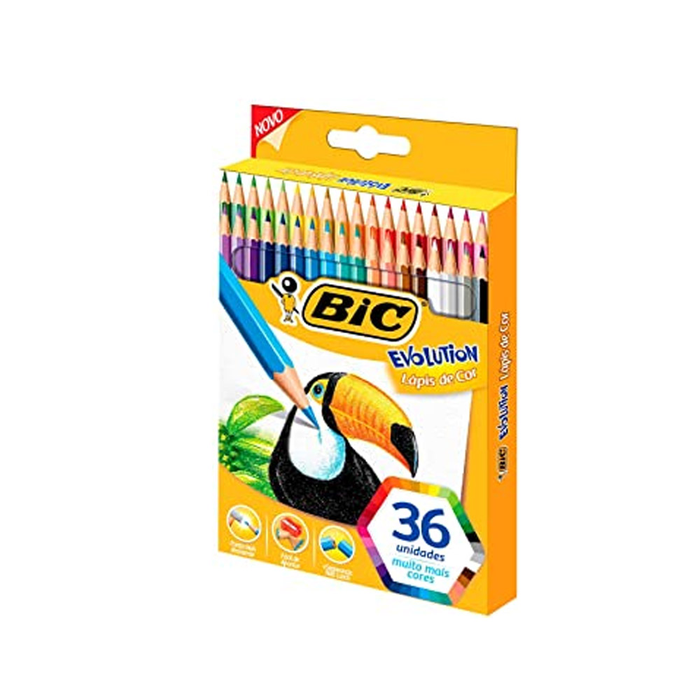 LÁPIS DE COR EVOLUTION 36 CORES - BIC     LÁPIS DE COR EVOLUTION 36 CORES - BIC