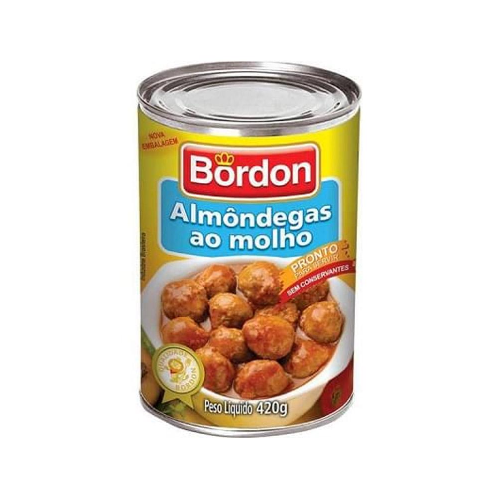 ALMÔNDEGA MISTA AO MOLHO BORDON 420G  ALMÔNDEGA MISTA AO MOLHO BORDON 420G