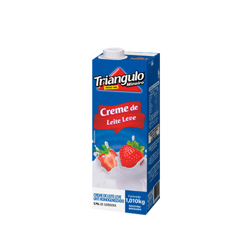 CREME DE LEITE LEVE UHT TRIÂNGULO MINEIRO 1,010KG<br>