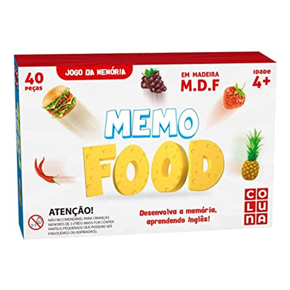 JOGO DA MEMÓRIA MEMO FOOD 40 PEÇAS - COLUNA<br> JOGO DA MEMÓRIA MEMO FOOD 40 PEÇAS - COLUNA<br>