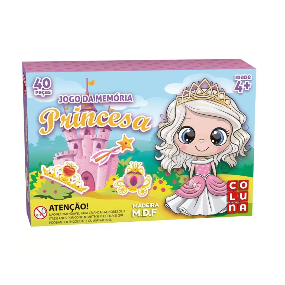 JOGO DA MEMÓRIA PRINCESA 40 PEÇAS - COLUNA<br> JOGO DA MEMÓRIA PRINCESA 40 PEÇAS - COLUNA<br>