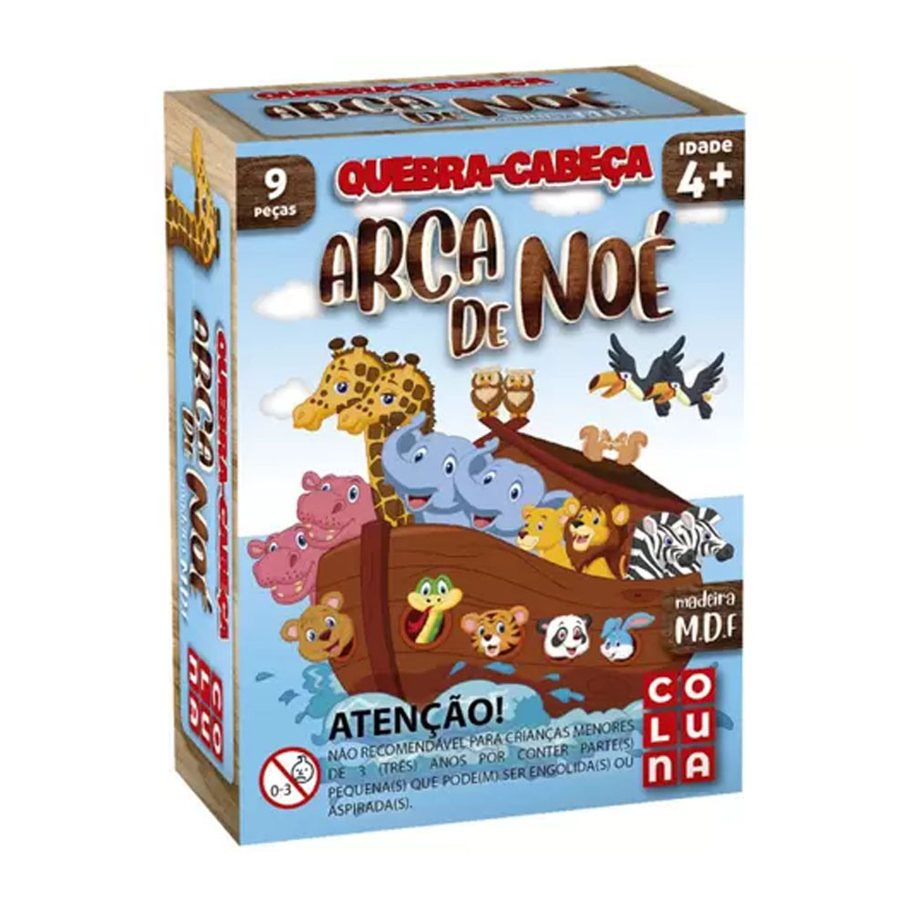 QUEBRA CABEÇA ARCA DE NOE 9 PEÇAS COLUNA<br> QUEBRA CABEÇA ARCA DE NOE 9 PEÇAS COLUNA<br>