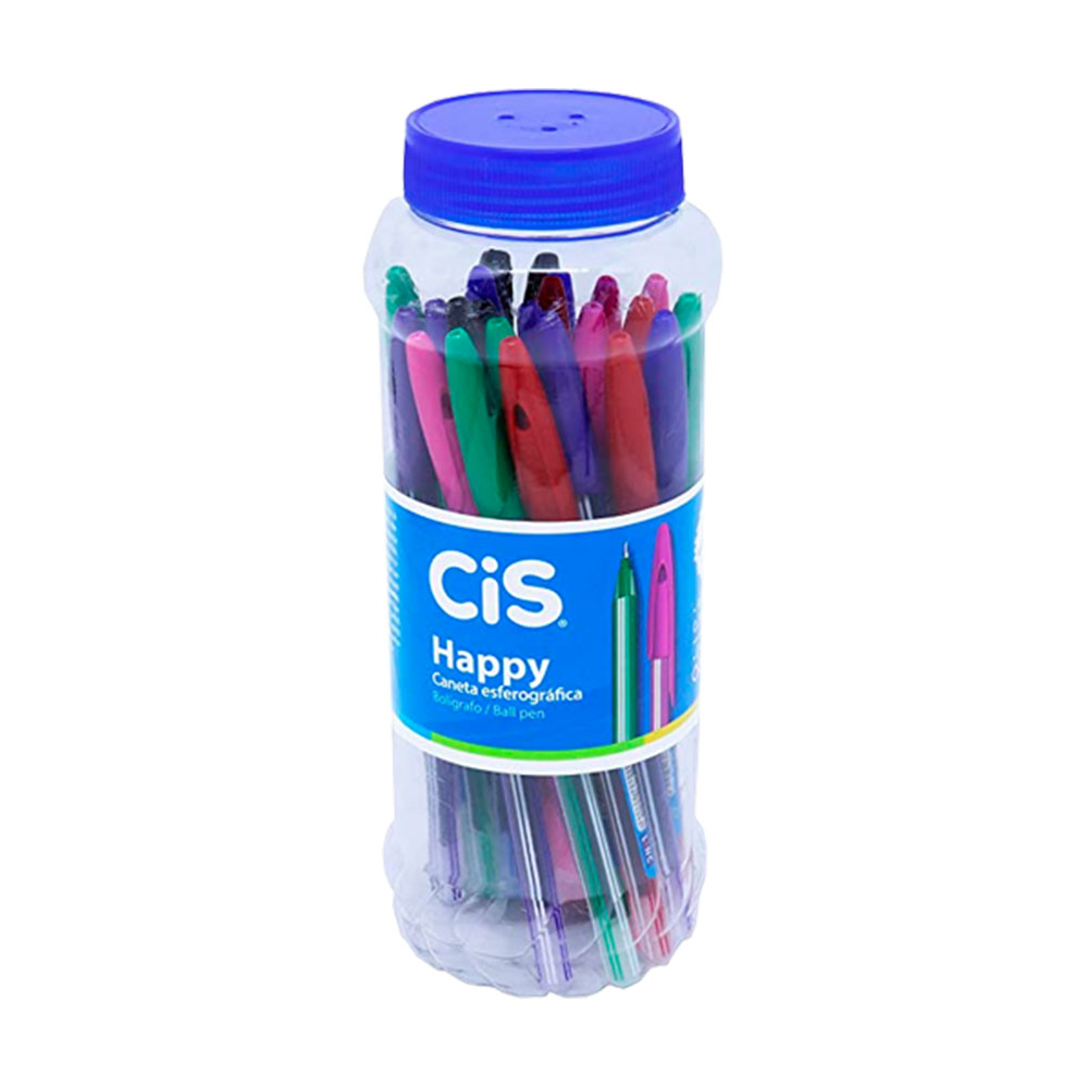 CANETA ESFEROGRÁFICA HAPPY 0.7MM SORTIDA CIS                                                                                                                                                                         CANETA ESFEROGRÁFICA HAPPY 0.7MM SORTIDA CIS