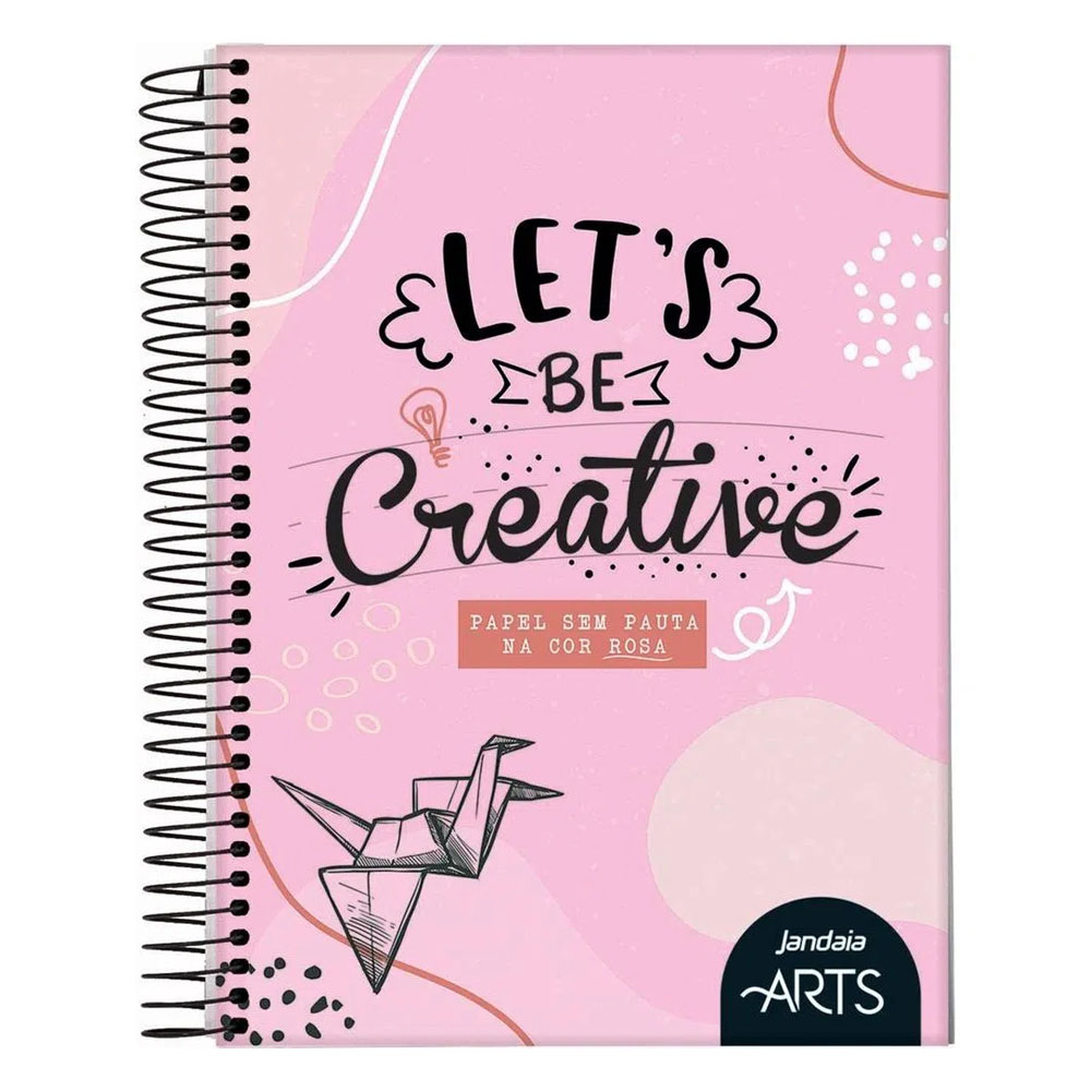 CADERNO CAPA DURA 1 MATÉRIA ESPIRAL 80 FOLHAS ROSA - JANDAIA  CADERNO CAPA DURA 1 MATÉRIA ESPIRAL 80 FOLHAS ROSA - JANDAIA