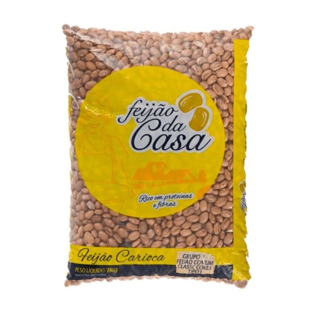 FEIJÃO CARIOCA T1 DA CASA 1KG FEIJÃO CARIOCA T1 DA CASA 1KG